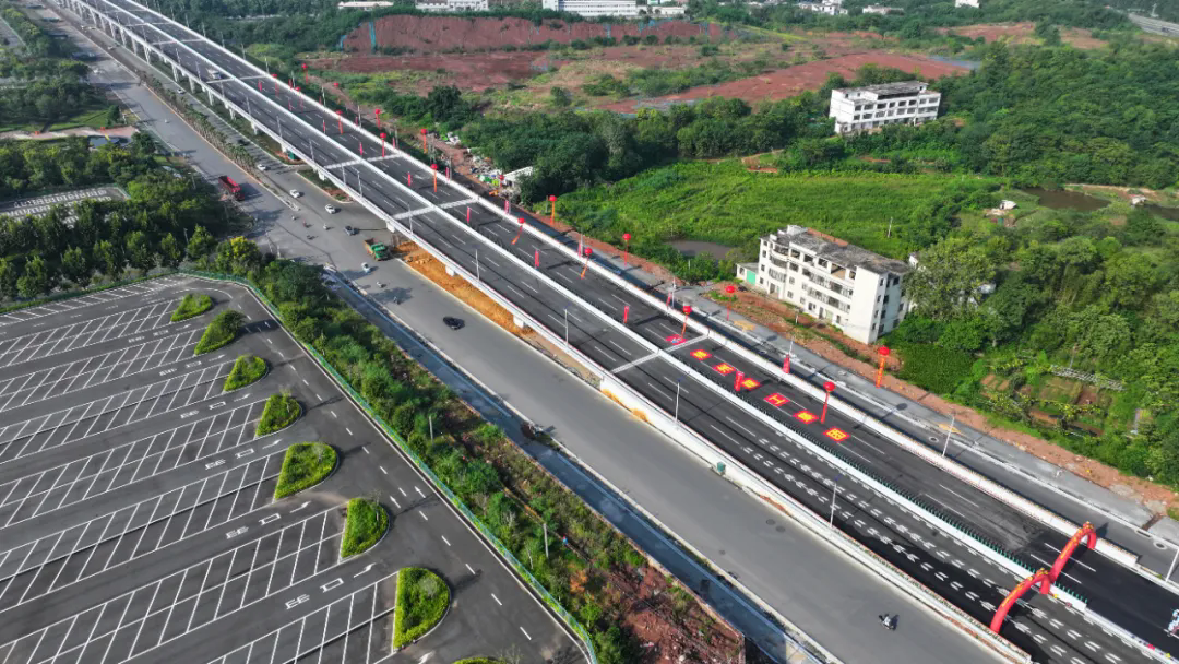 燃！東江源大道快速化改造工程高架橋全線(xiàn)通車(chē)，高清大圖來(lái)了！